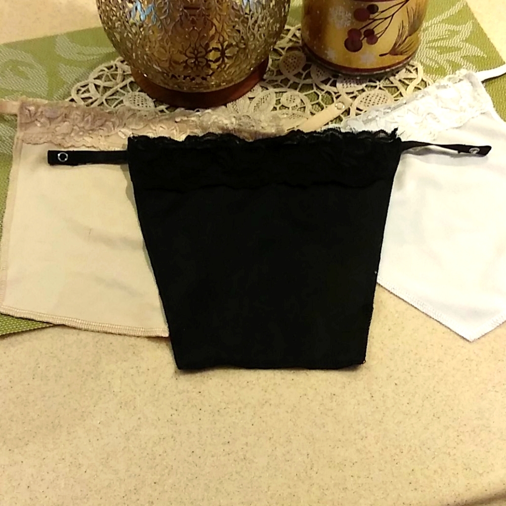 Set of 3, modesty panels. Wht, blk, nat